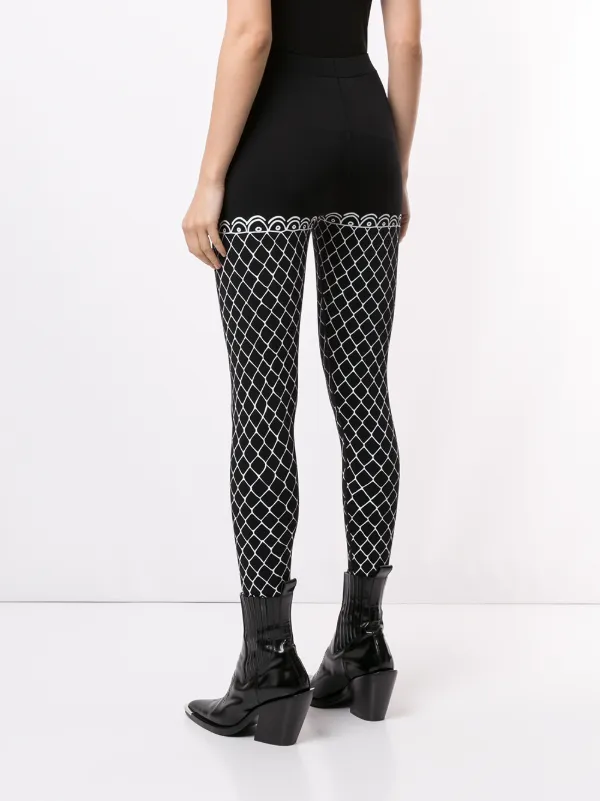Haculla Geometric Print Leggings Black FARFETCH IN