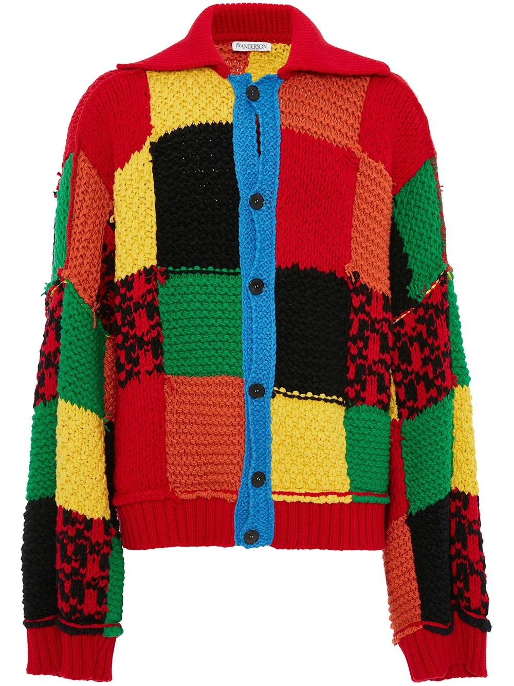 jk anderson patchwork cardigan