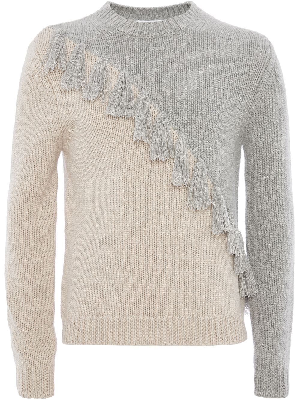 Jw Anderson Tassel Details Knitted Jumper In Neutrals