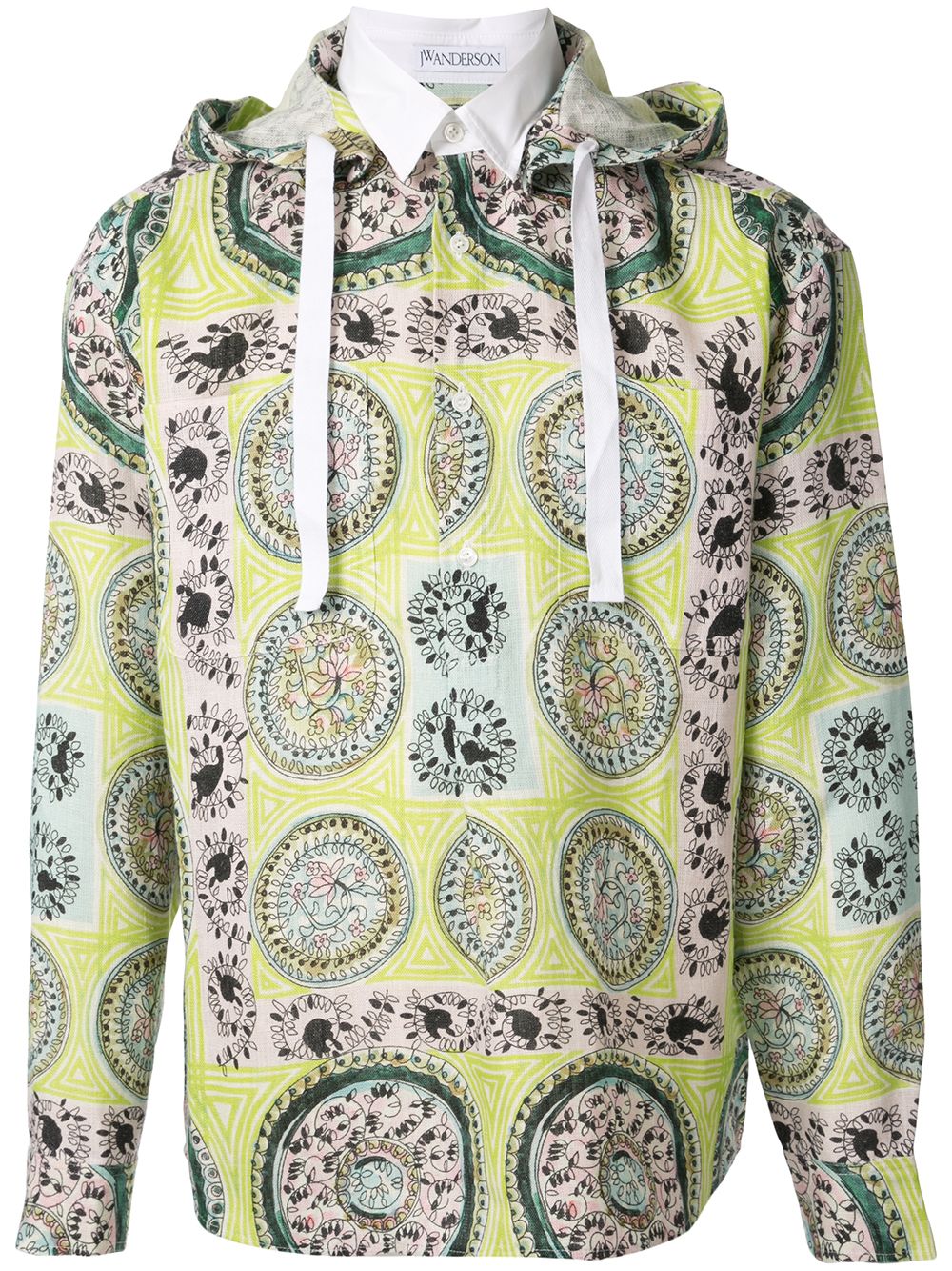 JW Anderson Overhemd met paisley-print Groen