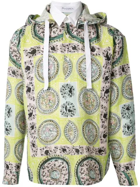 JW Anderson Mystic Paisley hooded shirt