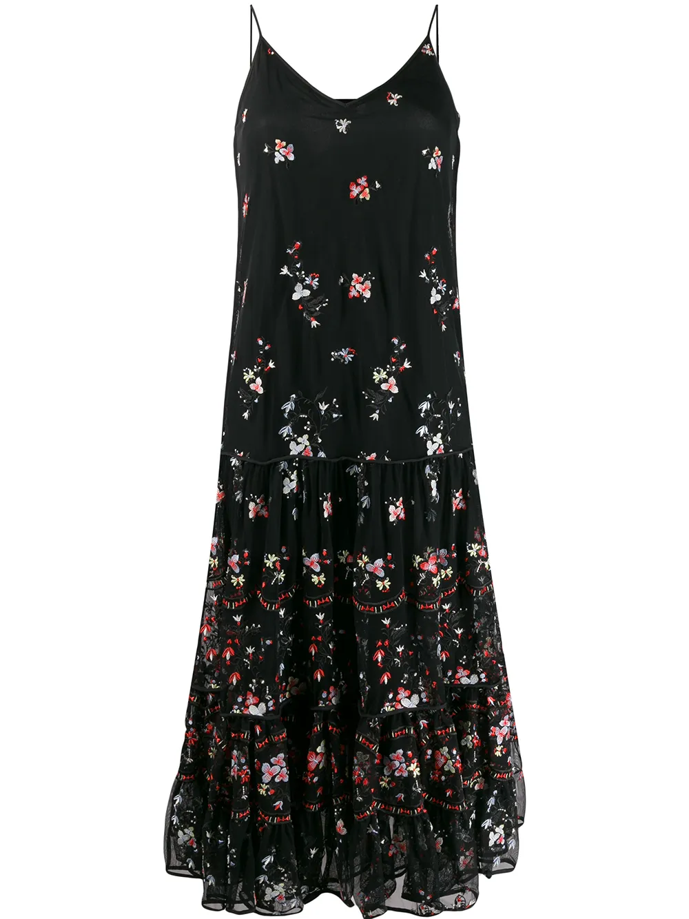 

Tory Burch layered hem dress - Black