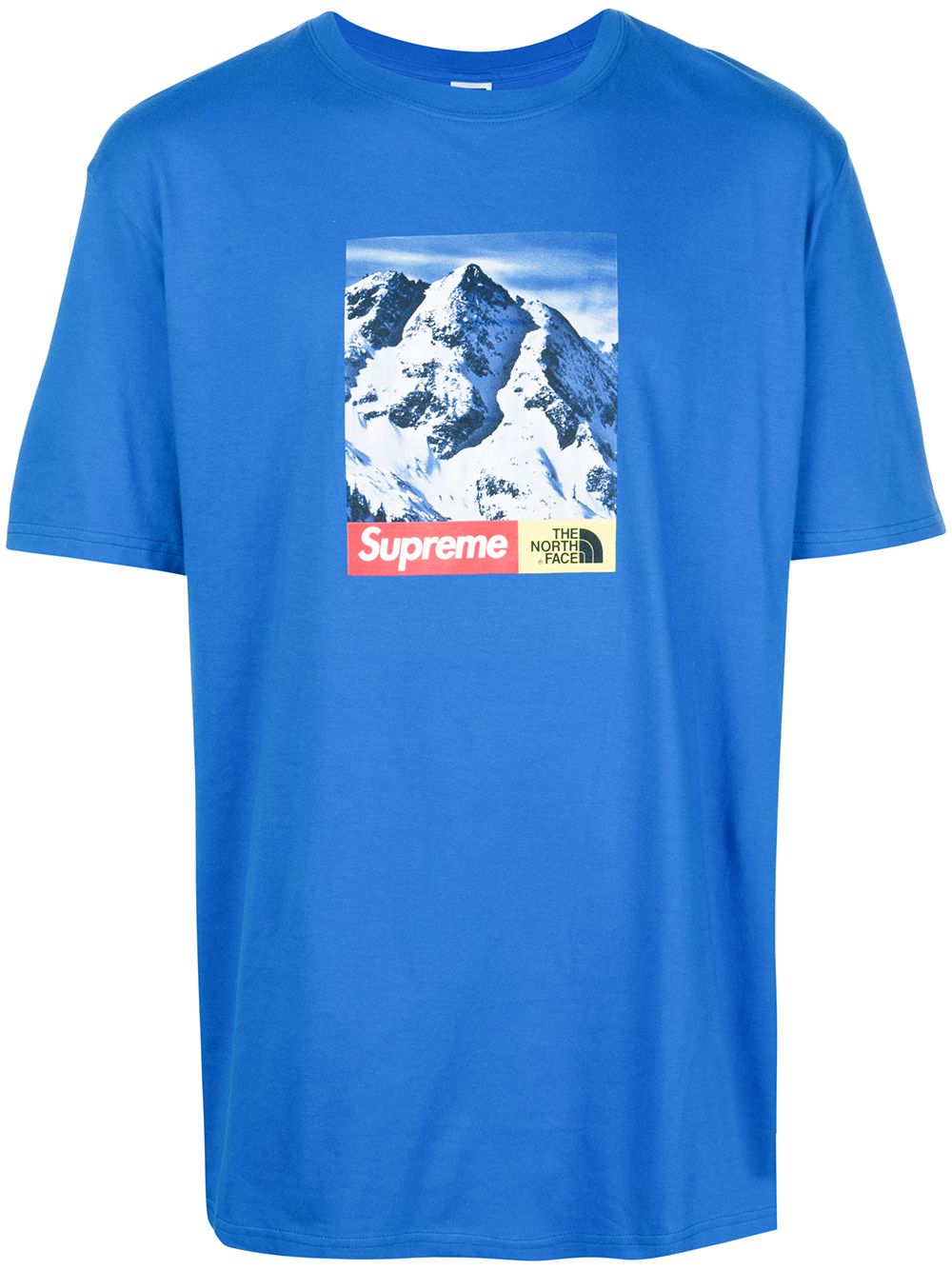 фото Supreme футболка из коллаборации с the north face