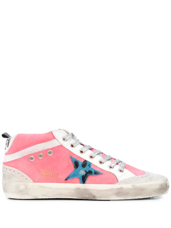 golden goose mid star pink