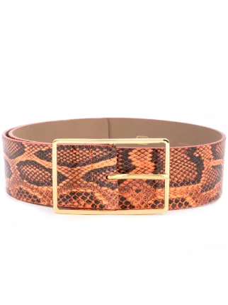 Orange snakeskin belt Clearance