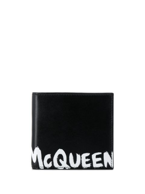 Alexander McQueen cartera con logo estampado