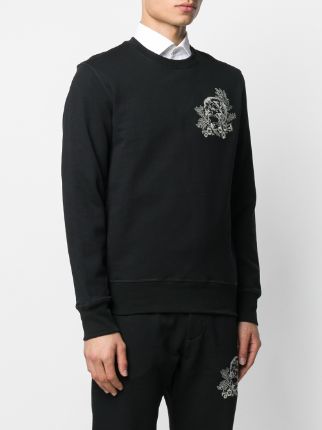 Skull embroidery sweatshirt展示图