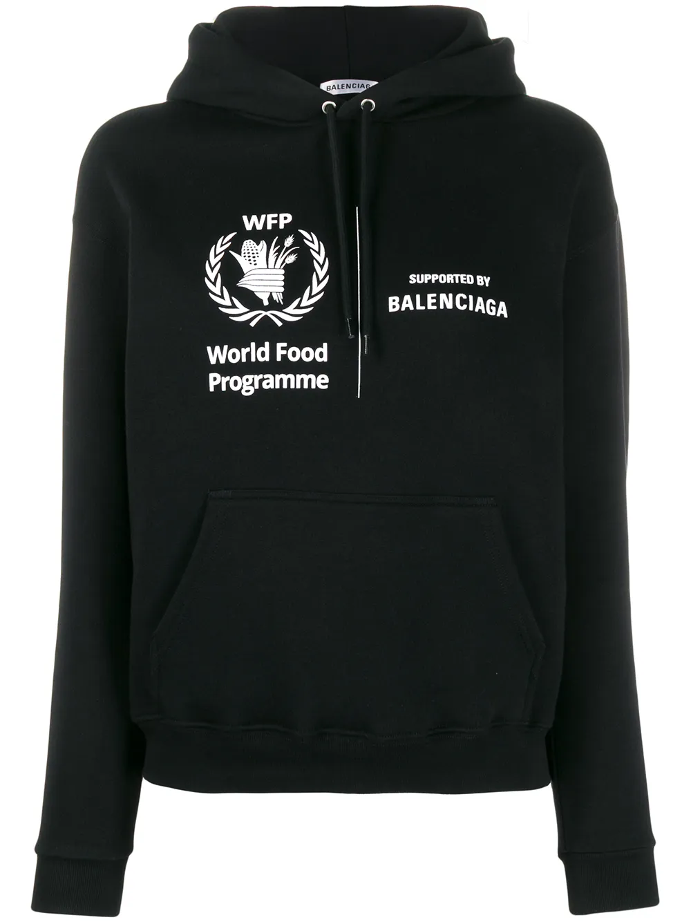 Balenciaga World Food Programme Raincoat  Black  Editorialist