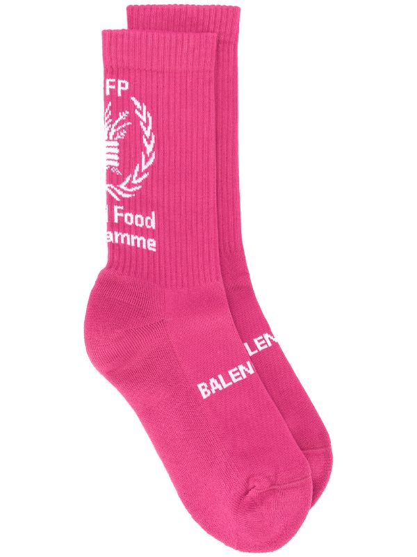 pink balenciaga socks