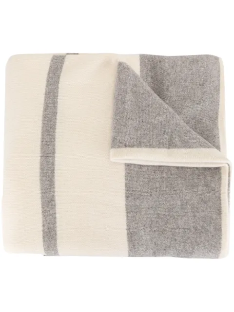 James Perse cashmere oversized striped scarf