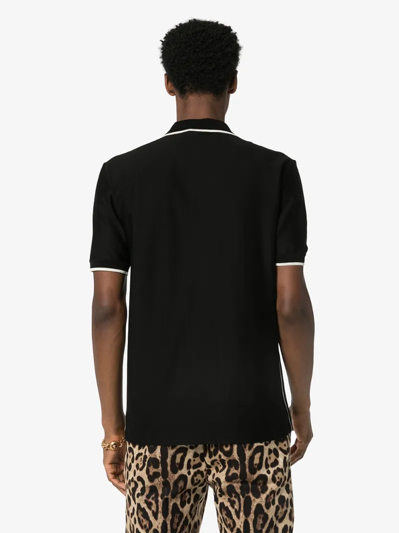 DOLCE & GABBANA STRIPED POLO SHIRT