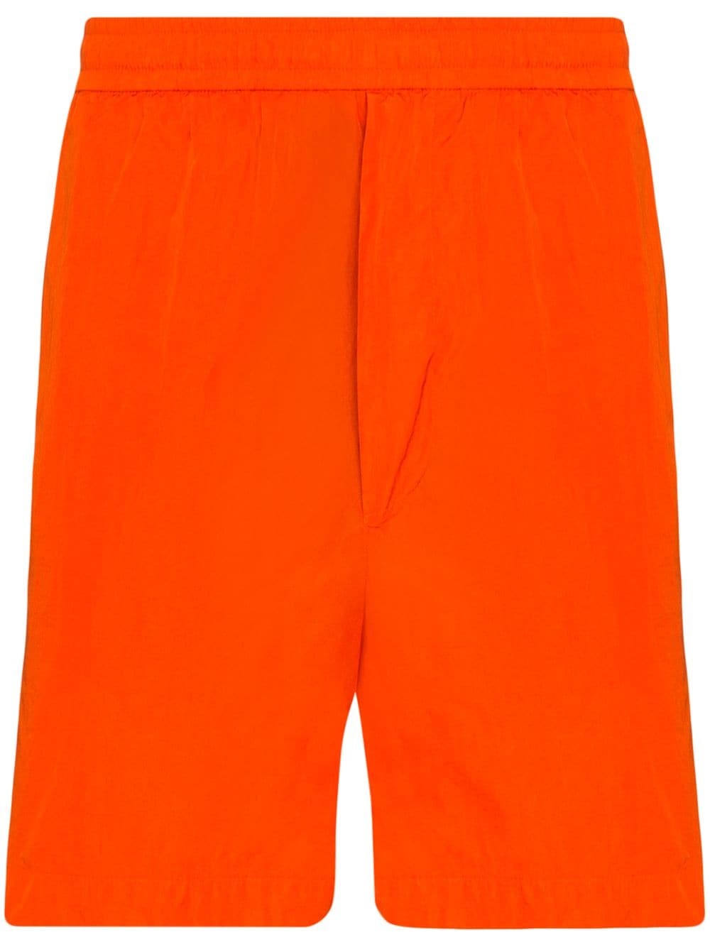 Shop orange Moncler Bermuda swim shorts 