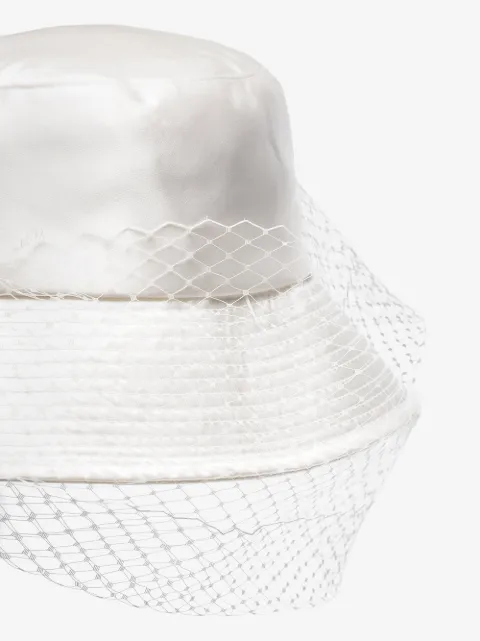 Jennifer Behr Elaine Mesh Veil Bucket 