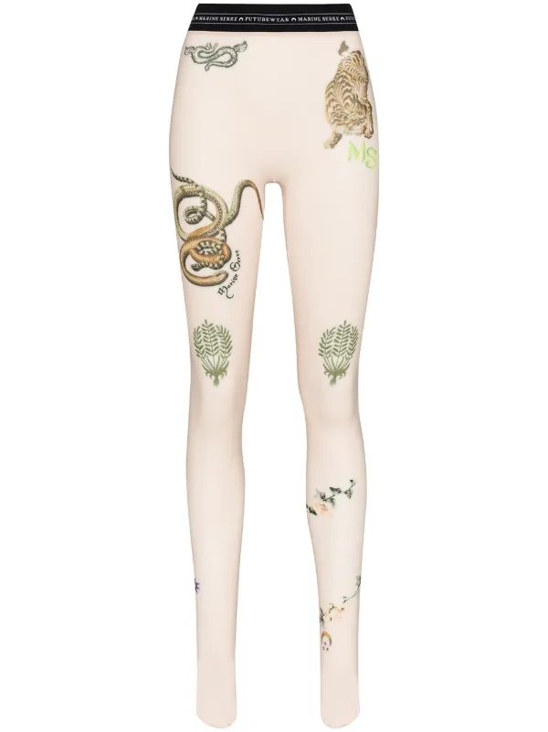 printed jersey leggings