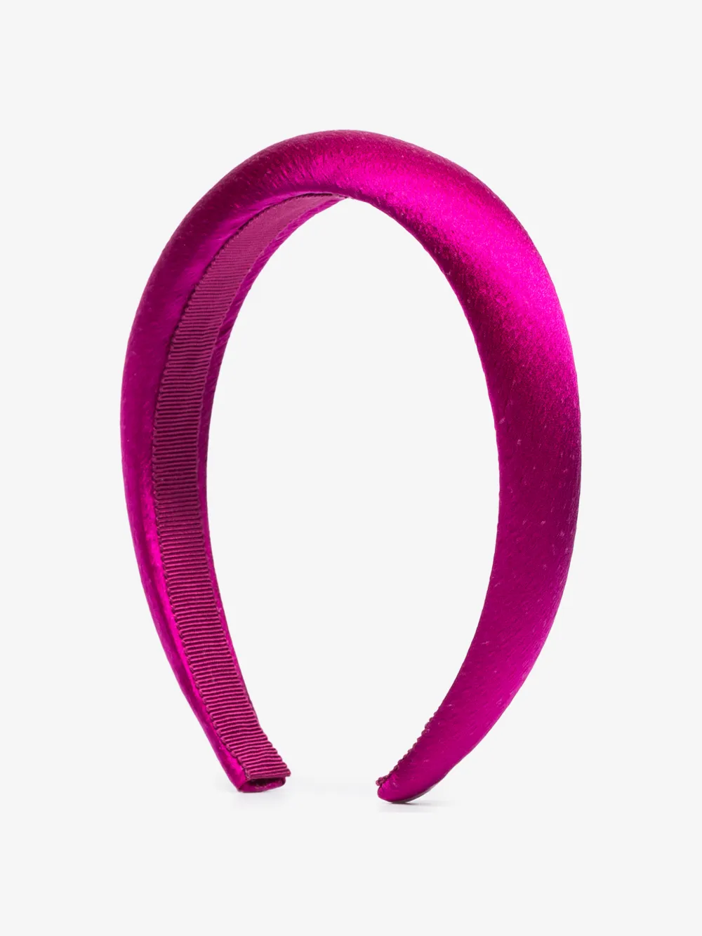 Jennifer Behr Tori Hammered Silk Satin Headband In Pink