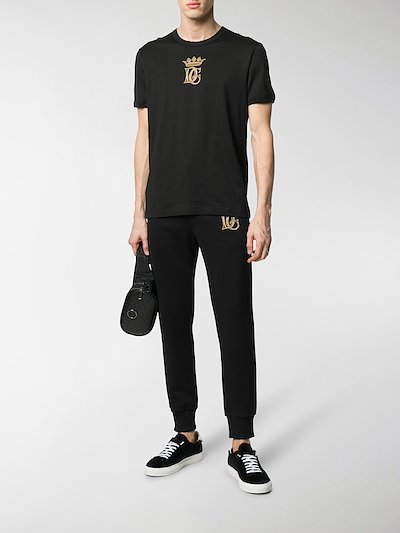 Dolce & Gabbana embroidered crown T-shirt black | MODES Dolce & Gabbana embroidered crown T-shirt black | MODES