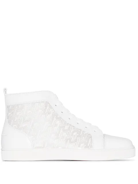 Christian Louboutin Louis logo-print leather high top sneakers