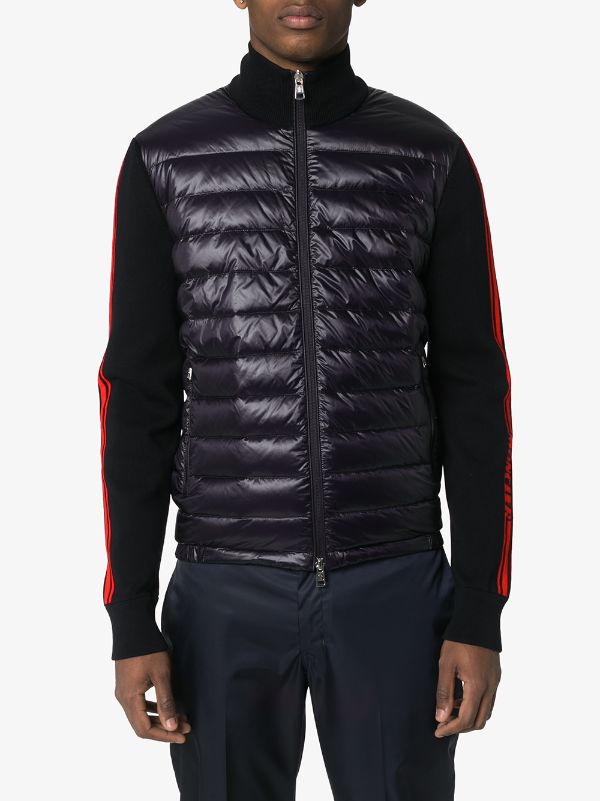 moncler tricot panelled jacket