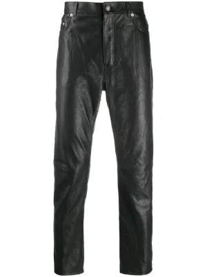 saint laurent leather pants mens