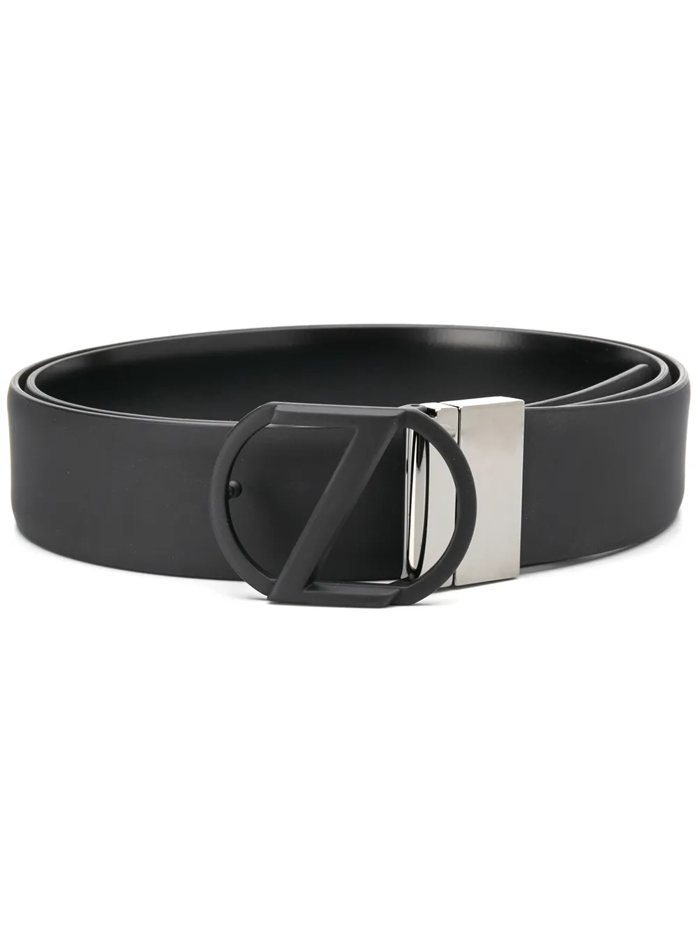 Zegna logo buckle belt | Black | Image 1