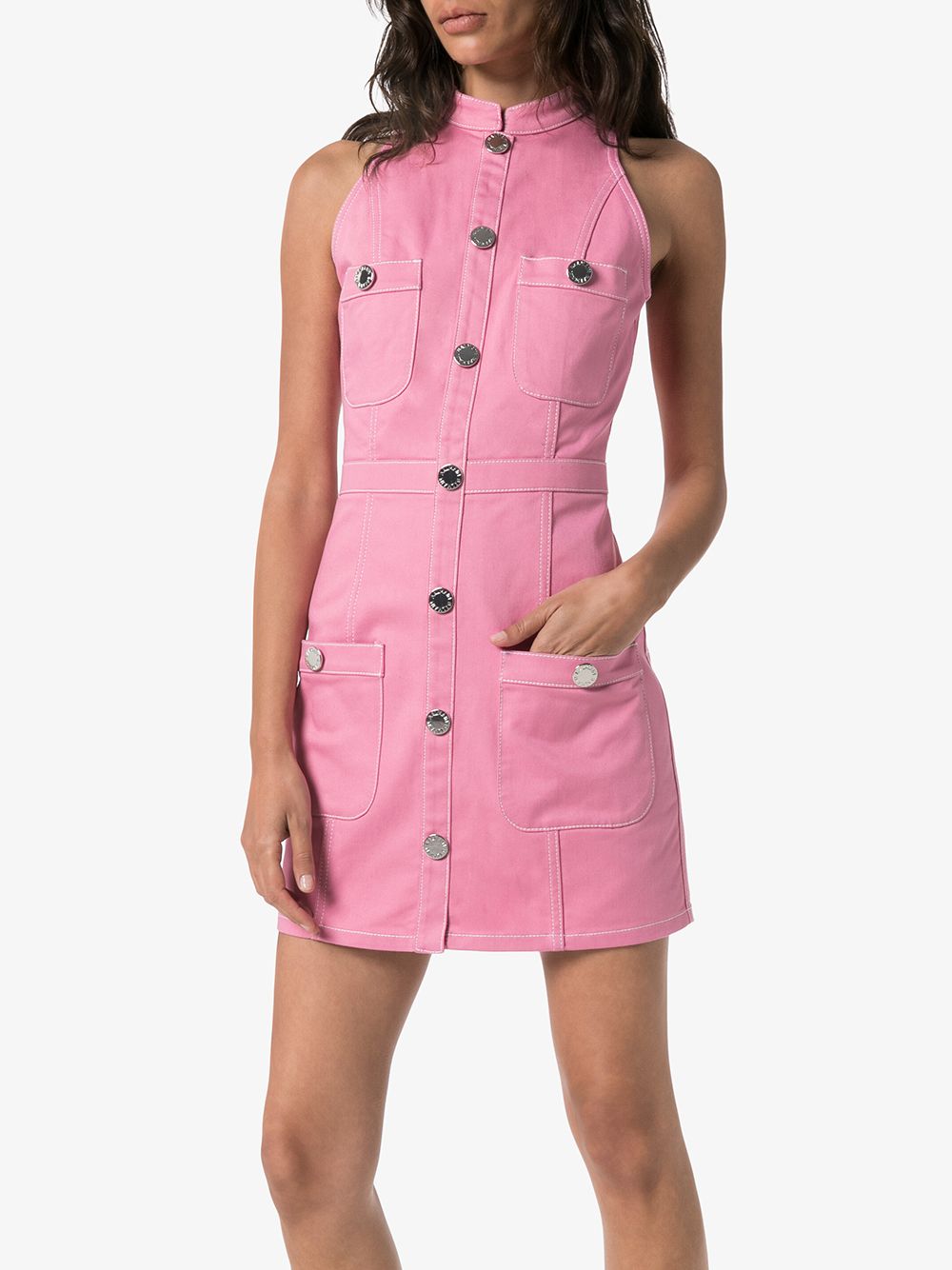 pink balmain dress