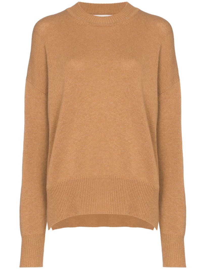 Shop Jil Sander Oversized Cashmere Jumper In Neutrals