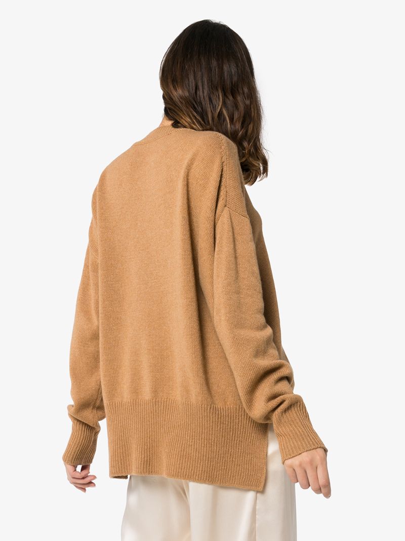 Shop Jil Sander Oversized Cashmere Jumper In Neutrals