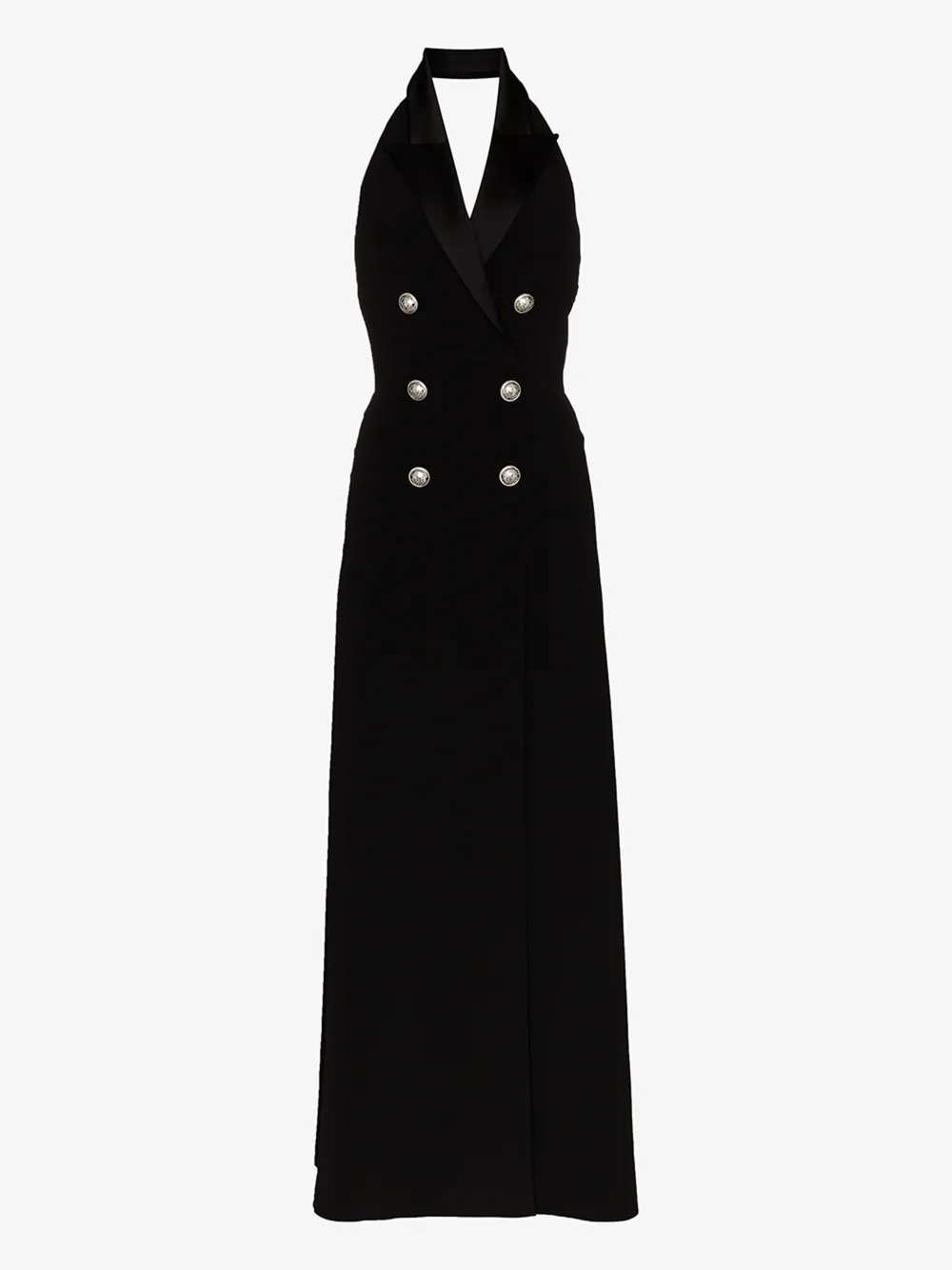 tuxedo maxi dress