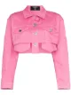 Image 1 of Balmain cropped denim jacket