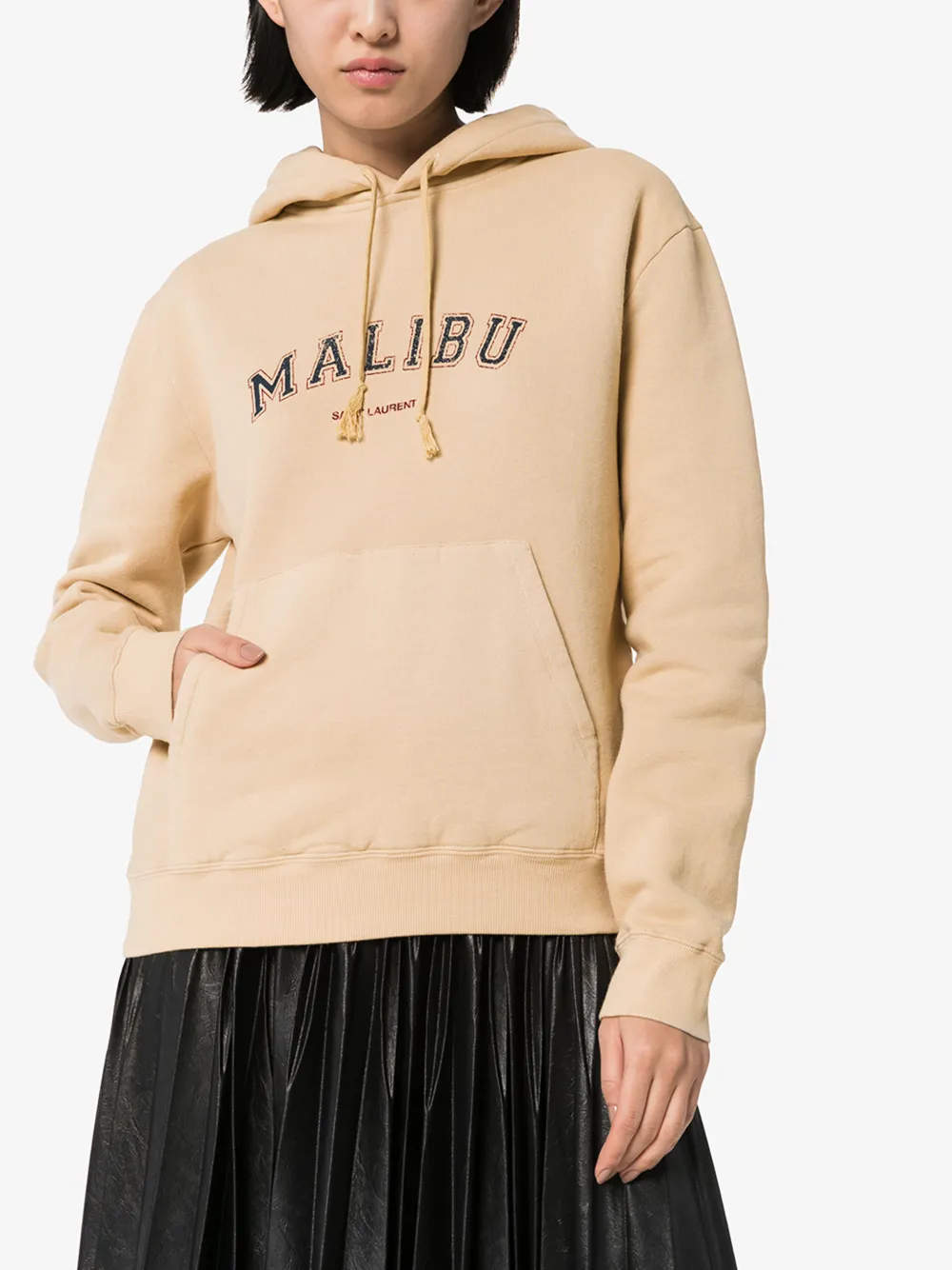 SAINT LAURENT SAINT LAURENT MALIBU PRINT COTTON HOODIE,603249YBQW214689685