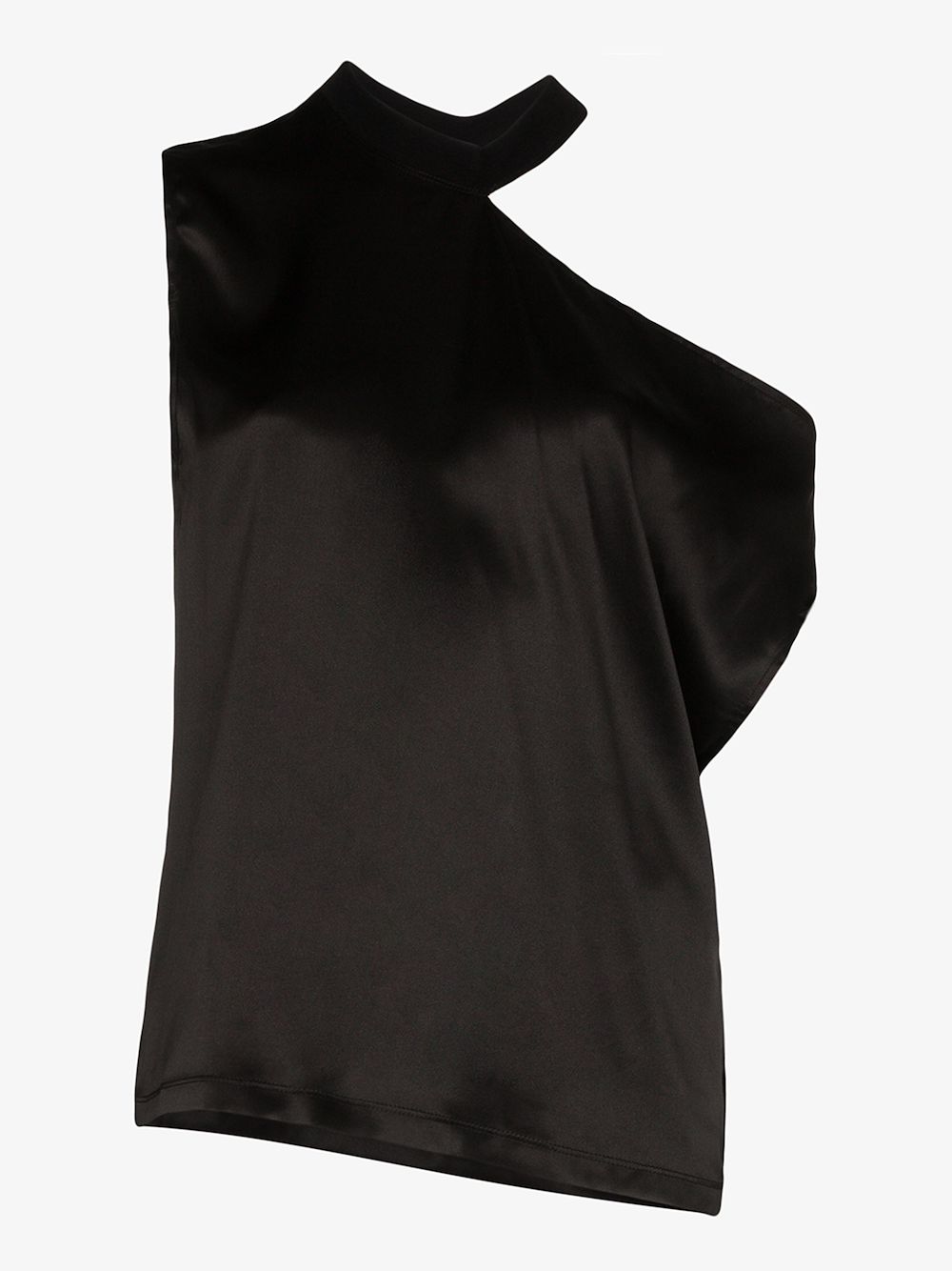 RTA AXEL ONE SHOULDER SILK TOP,WS0473863SLBK14689692