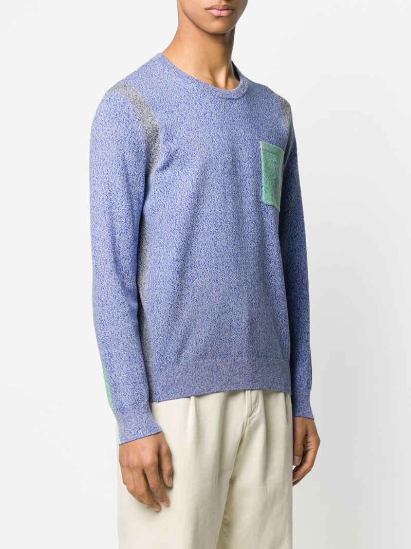 Shop Pringle Of Scotland Tech Knit Jumper In Blue