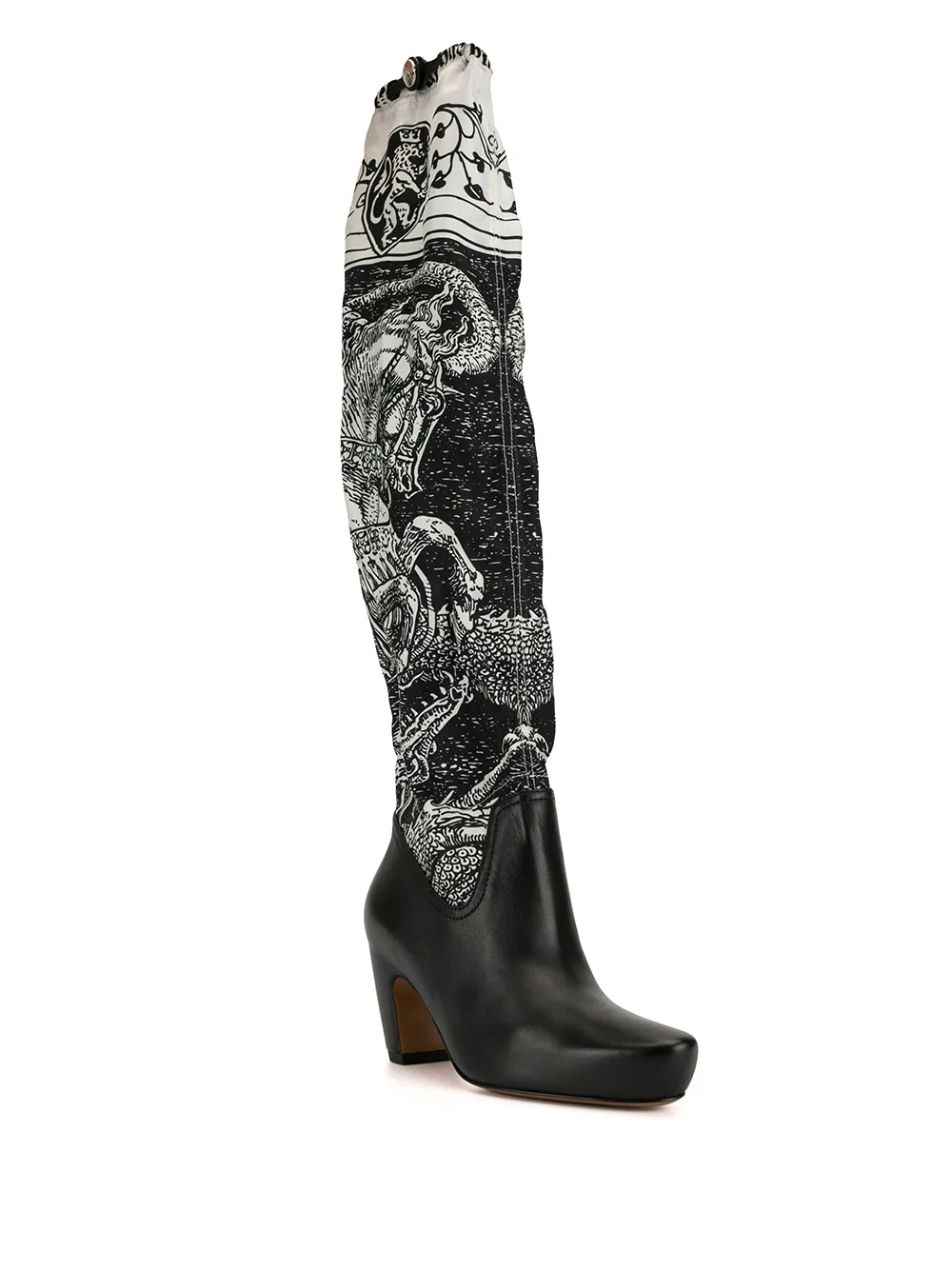 Lanvin Laarzen met print Zwart