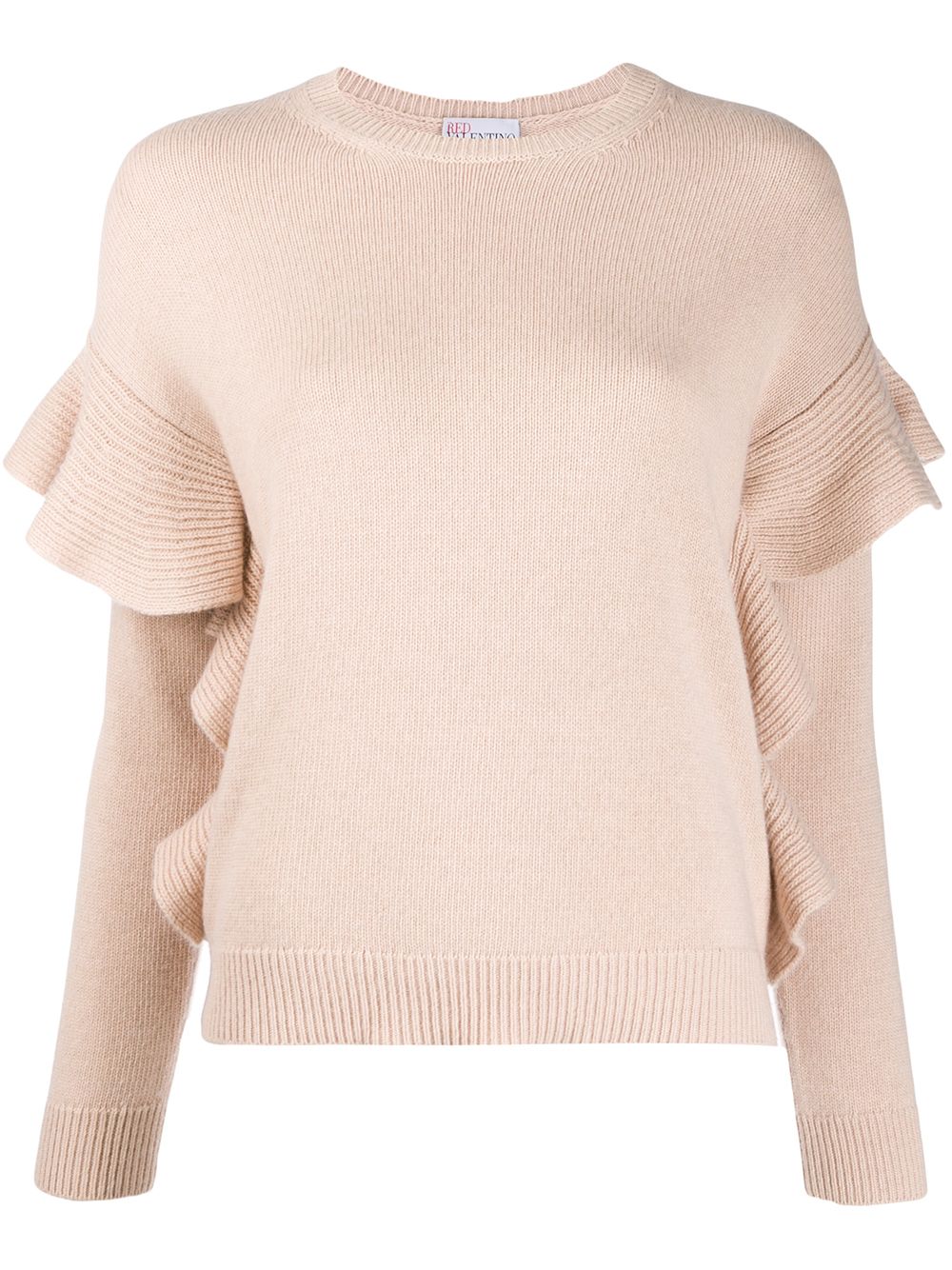 фото Red Valentino knitted ruffle-trimmed jumper