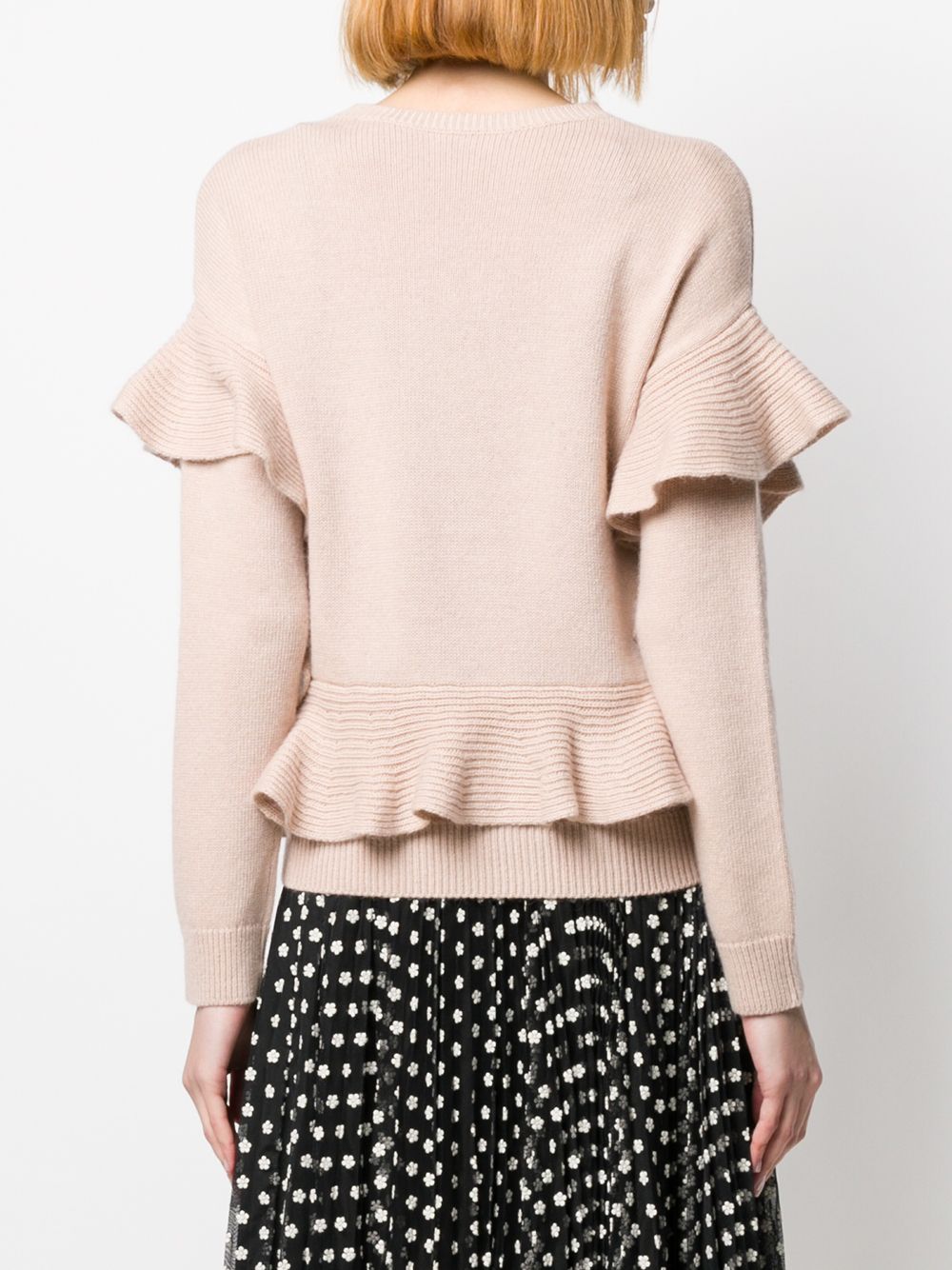 фото Red Valentino knitted ruffle-trimmed jumper