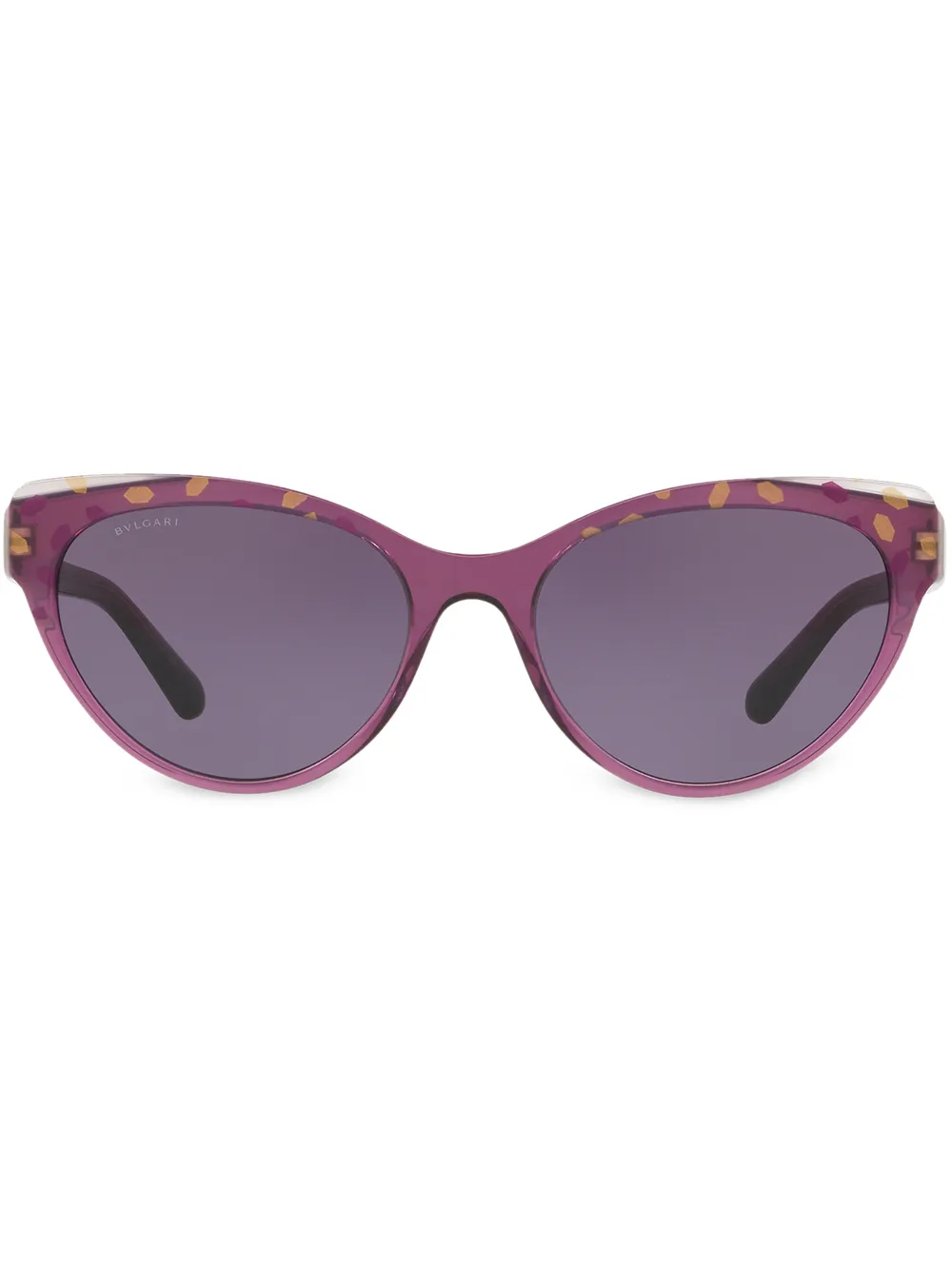 cat-eye patterned sunglasses