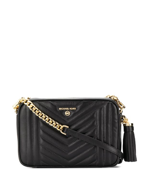 michael kors black quilted purse