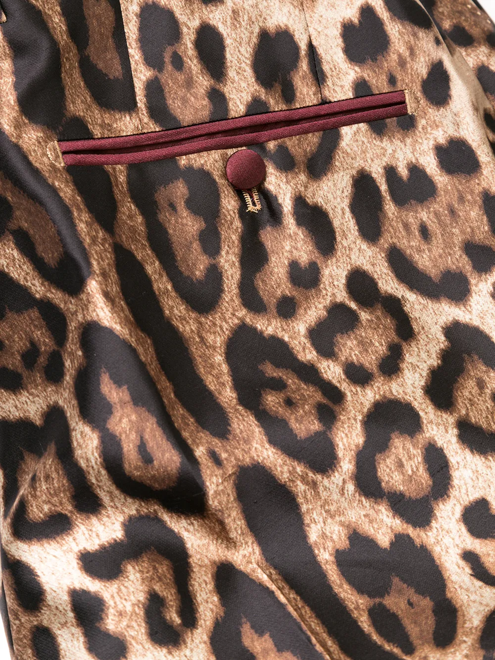 Dolce & Gabbana leopard-print silk trousers | Image 6