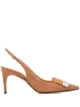 Image 1 of Sergio Rossi pointed sling-back pump