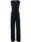 Norma Kamali draped straight-leg jumpsuit - Blue