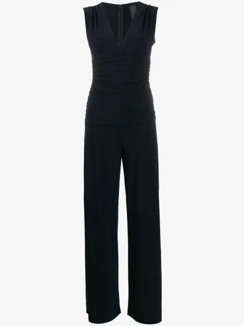 Norma Kamali draped straight-leg jumpsuit