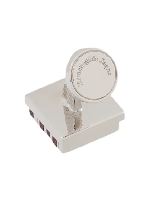 ERMENEGILDO ZEGNA STRIPED CUFFLINK
