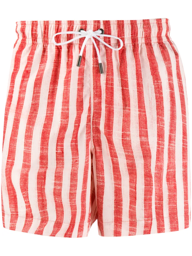 Ermenegildo Zegna – striped swim shorts – men – Polyester – XS, S, M, L, XL, XXL, XXXL – Red