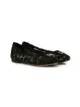 Image 1 of Dolce & Gabbana Kids crystal-embellished lace ballerina shoes
