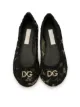 Dolce & Gabbana Kids crystal-embellished lace ballerina shoes