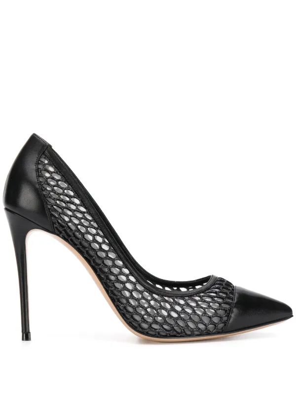 mesh pumps black