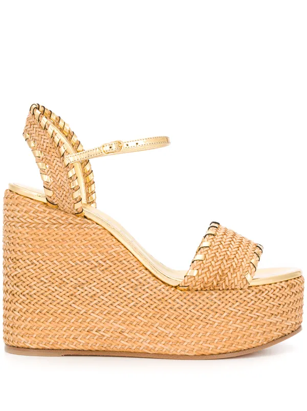 woven heeled sandals