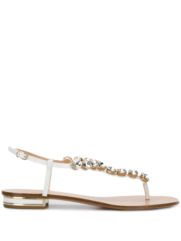 crystal strap sandals