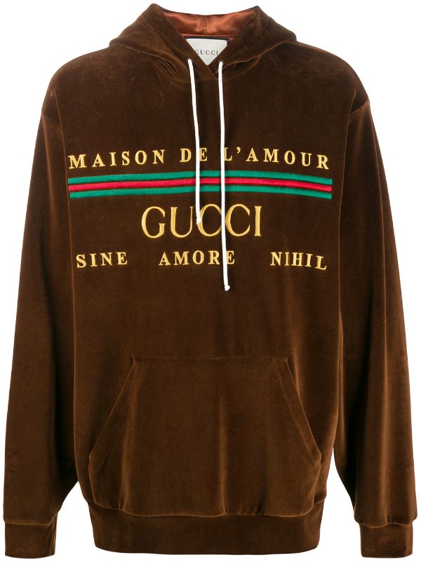gucci embroidered sweatshirt