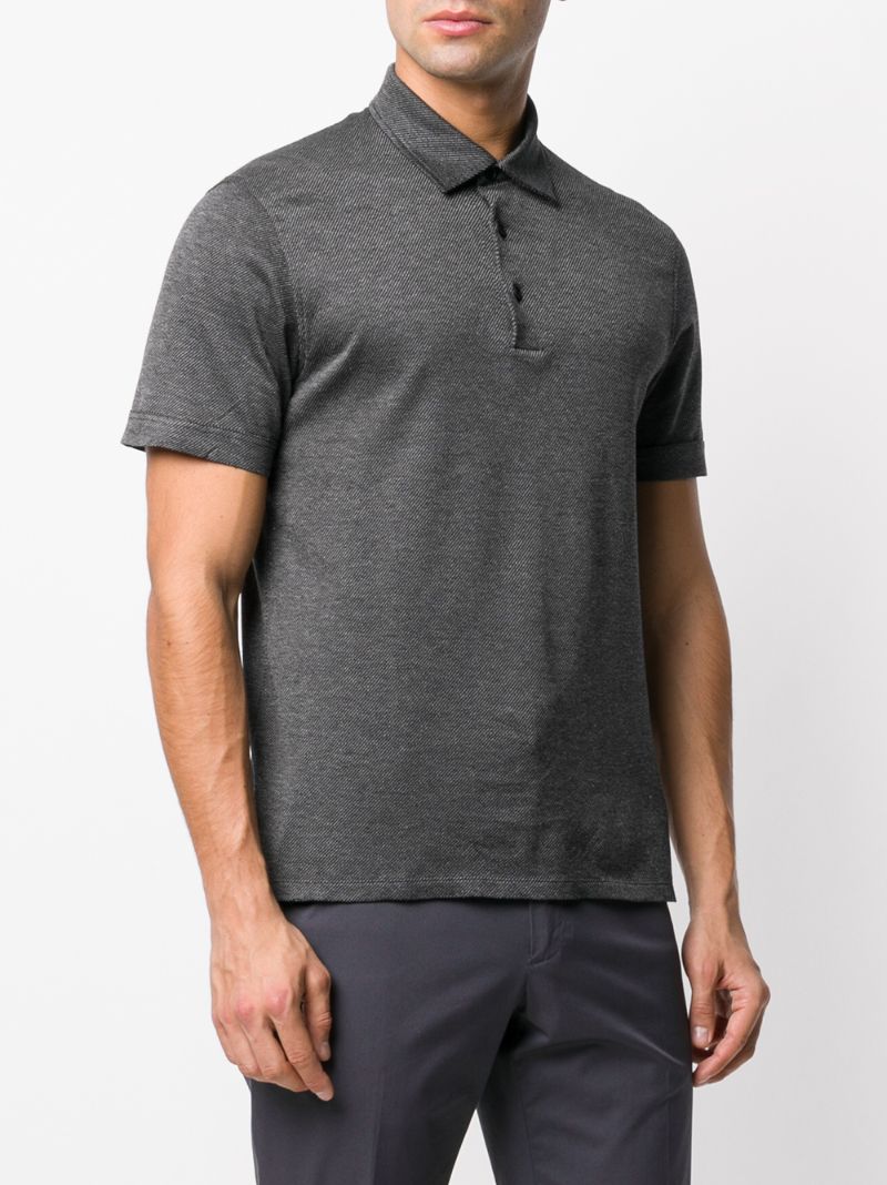 Shop Ermenegildo Zegna Basic Polo Shirt In Grey